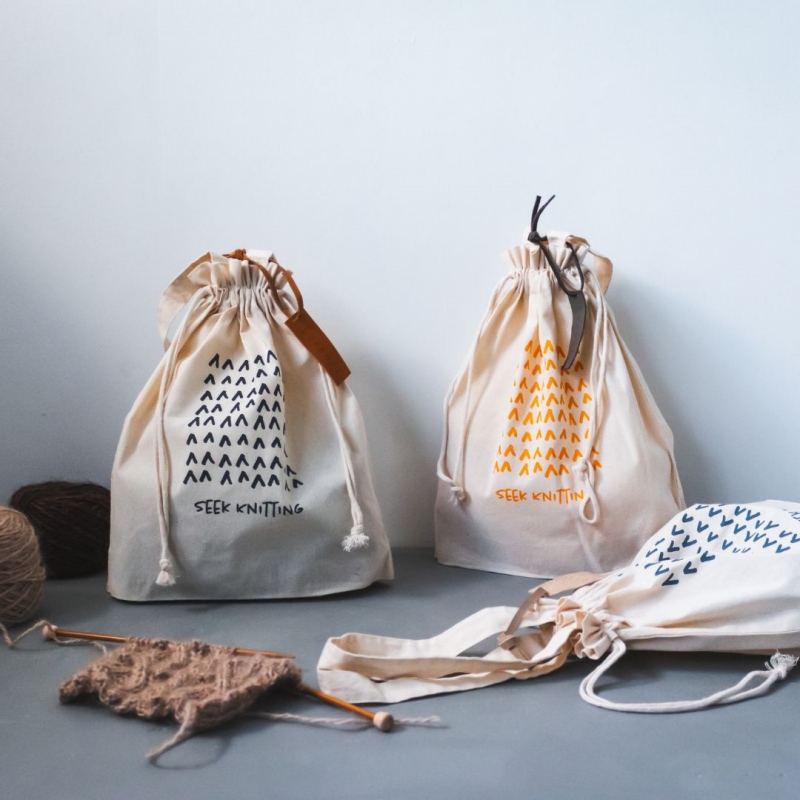 新商品 Seeknitオリジナルプロジェクトバッグができました Seeknit